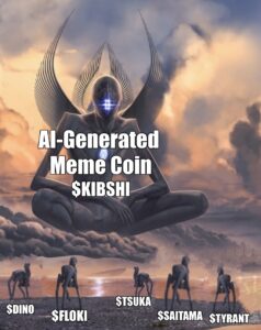 AI-generated meme coin vs inu shitcoins