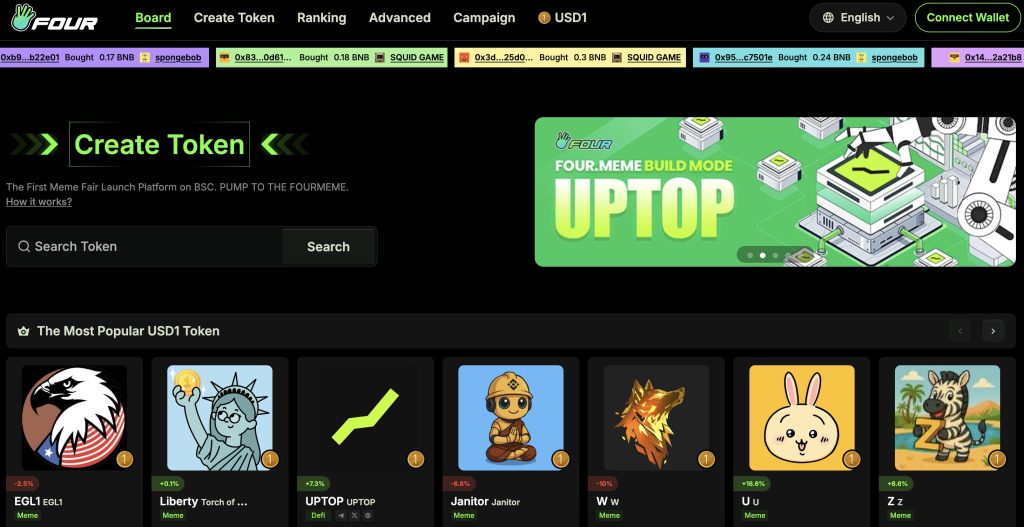 four meme binance launchpad