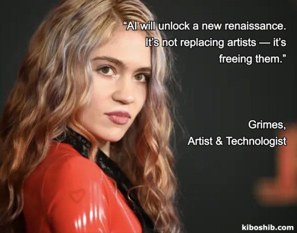 grimes talking about ai