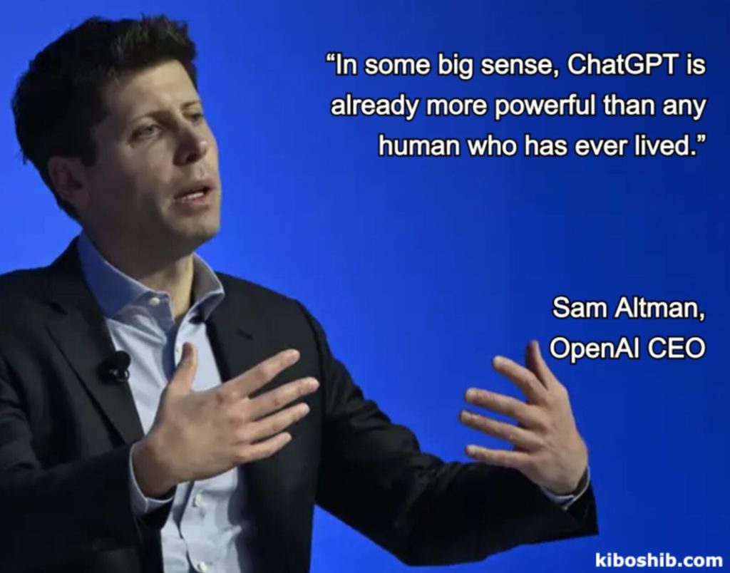 Sam Altman talking about AI