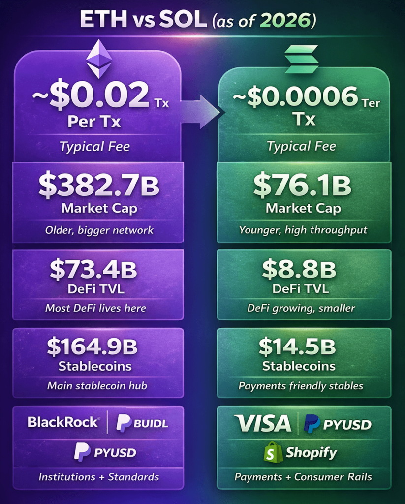 solana vs ethereum memecoins compared